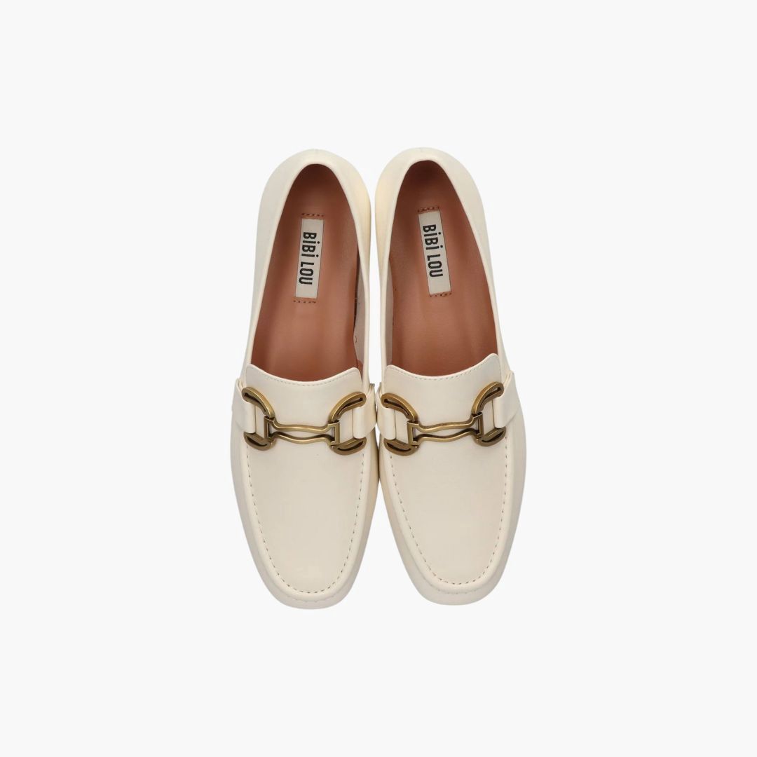 Bibi Lou Loafer leer Off White Bibi Lou Loafer leer Off White