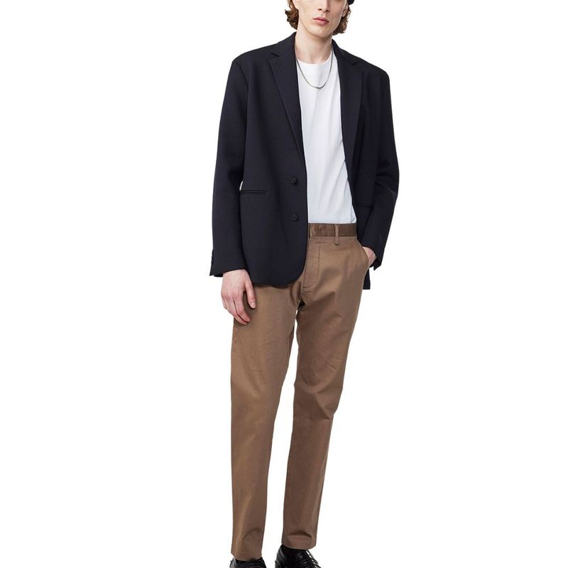 NN07 Theo 1420 Shitake bruine heren chino in de sale