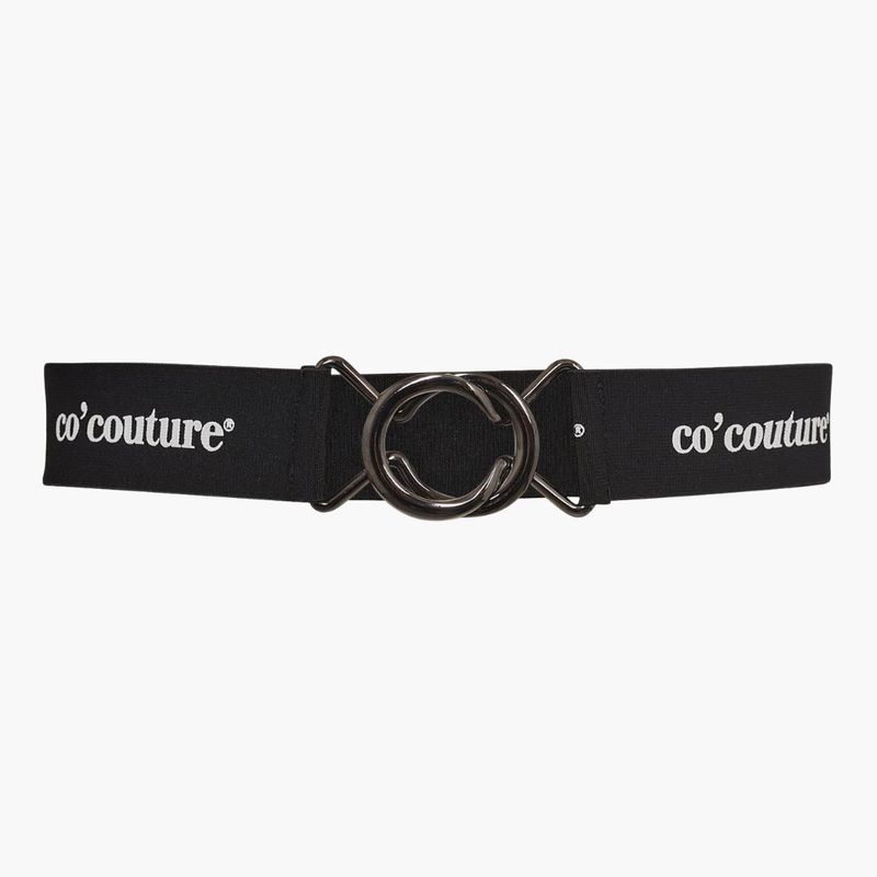 Co'couture CC Logo Elastic Black