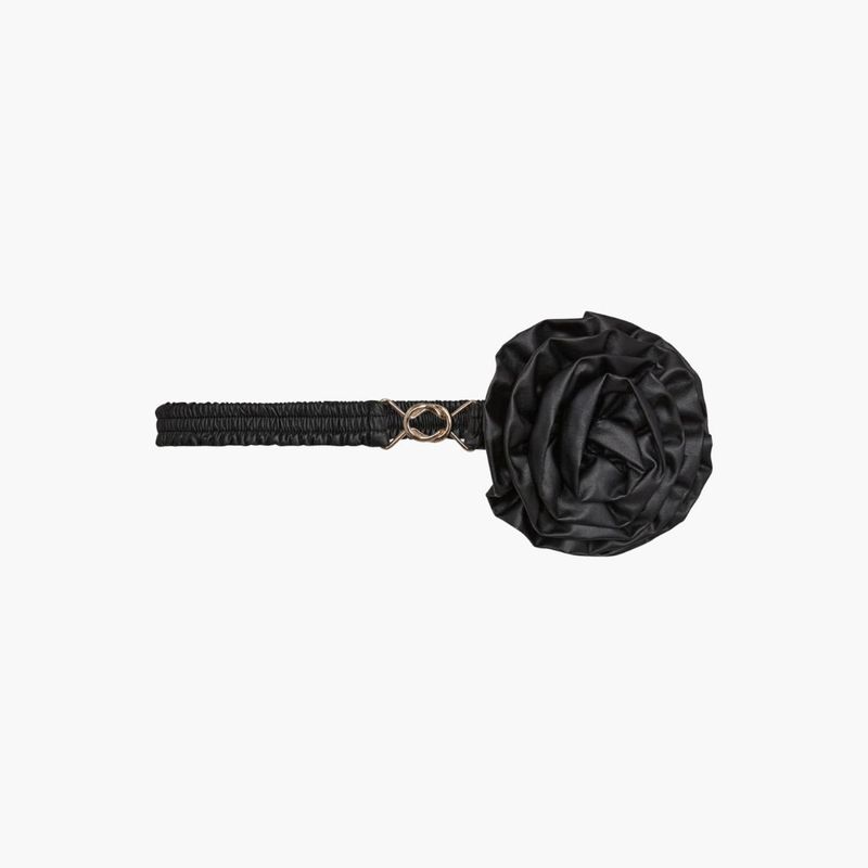 Co'couture MetallicCC Rose Belt-Black Co'couture MetallicCC Rose Belt Black