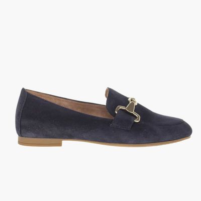 Gabor Loafer blauw suede