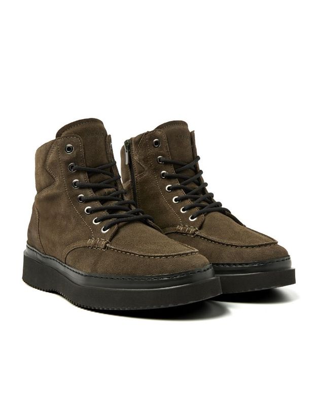 Nubikk Jonah Arctic Fur Boot Dk Green Suede