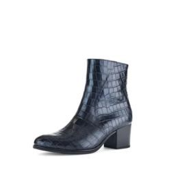 Gabor Blauw Kroko enkellaarsje 52.891.86 Gabor Blauw Kroko enkellaarsje 52.891.86