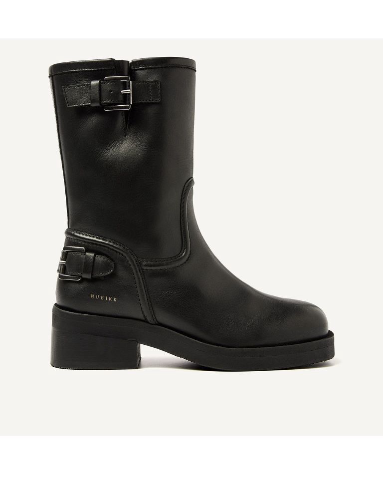 Nubikk Eve Leva Booties Black Leather