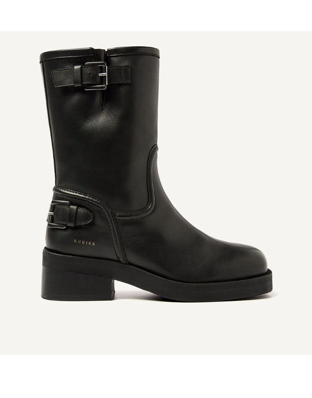 Nubikk Eve Leva Booties Black Leather Nubikk Eve Leva Booties Black Leather