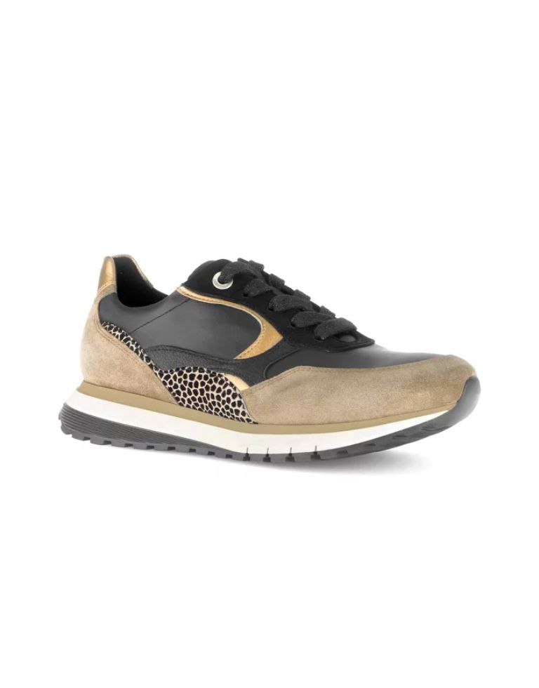 Gabor Zwart combi sneaker 56.375.27 Gabor Zwart combi sneaker 56.375.27