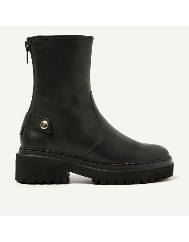 Nubikk Fae Leva Fur Bootie Black Leather Nubikk Fae Leva Fur Bootie Black Leather