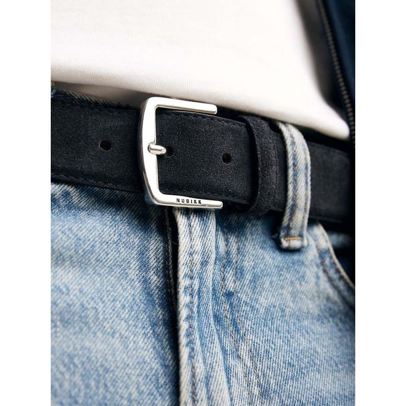 Nubikk James Belt (M) Navy Suede