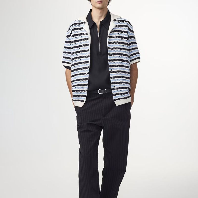 NN07 Henry SS 6636 Navy Stripe