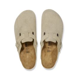 Birkenstock Boston Suede Faded Khaki Birkenstock Boston Suede Faded Khaki