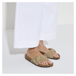 Birkenstock Madrid Big Buckle Natural Leather Nubuck Sandcastle Birkenstock Madrid Big Buckle Natural Leather Nubuck Sandcastle