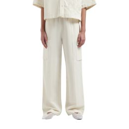 Olaf Cotton Linen Cargo Pants Off White