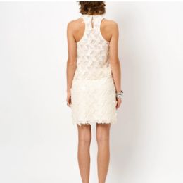 Dante6 Sarah sequins pencil skirt Butter Cream