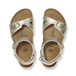 Birkenstock Rio AS Kids Birko Electric Metallic Gold Birkenstock Rio AS Kids Birko Electric Metallic Gold