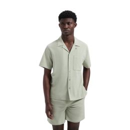 Olaf Fine Check Camp Shirt Light Sage