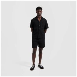 Olaf Fine Check Shorts Black Olaf Fine Check Shorts Black