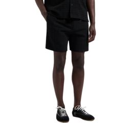 Olaf Fine Check Shorts Black