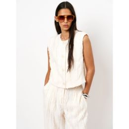 Dante6 Kalina Fil Coupé Gilet Butter Cream Dante6 Kalina Fil Coupé Gilet Butter Cream