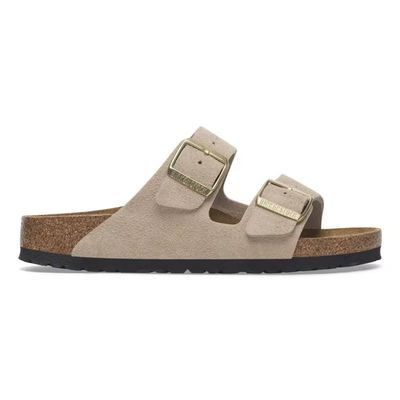 Birkenstock Arizona Suede Leather Sandcastle Birkenstock Arizona Suede Leather Sandcastle
