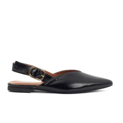 Babouche dames Slingback Sheri zwart lak