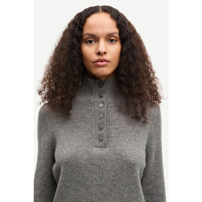 Samsoe Samsoe damestrui Saelif turtleneck dark grey