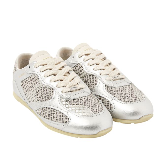 Nubikk Zilver grijze Riley Morgan sneaker