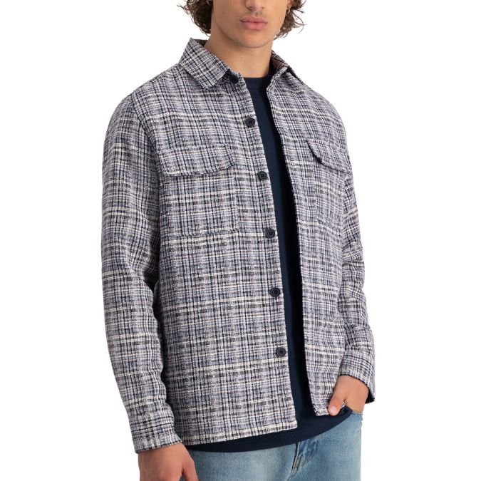 Law of the Sea Octopus heren overshirt blauw multi