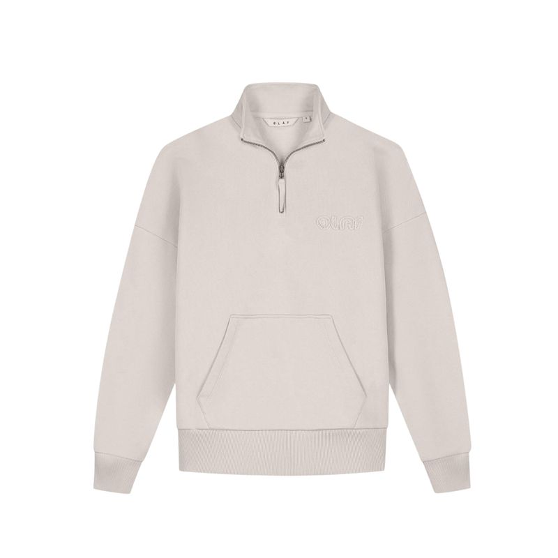Olaf Hussein beige dames half zip
