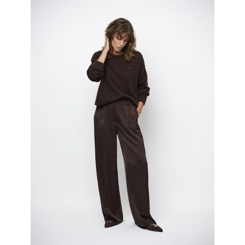 Dante 6 bruin Ariama gebreide dames trui

