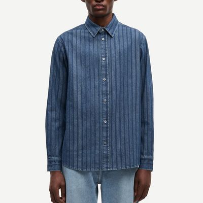 Samsoe Samsoe denim Sadamon heren shirt

