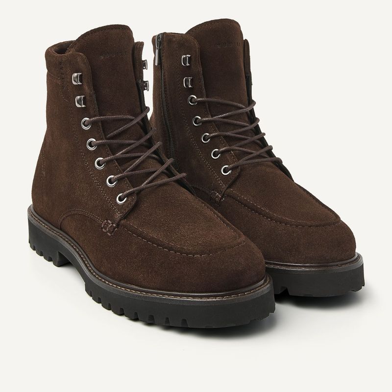 Nubikk donker bruin Ethan Harvey heren boot