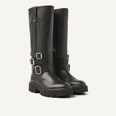 Nubikk zwart Frankie Lynn dames boot