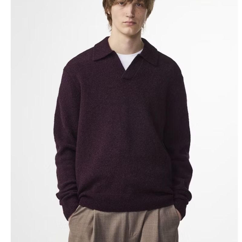 NN07 bordeaux Hope 6683 heren boucle polo