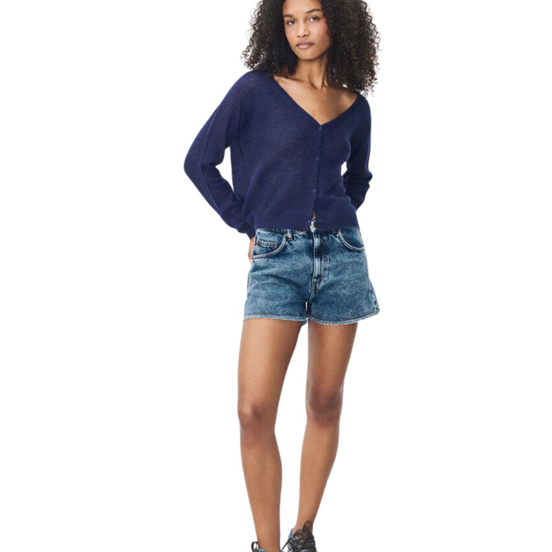 American Vintage blauw Joybird dames short