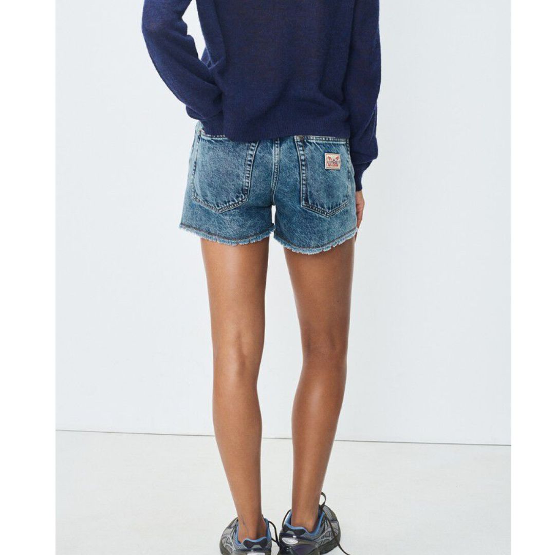 American Vintage blauw Joybird dames short American Vintage blauw Joybird dames short