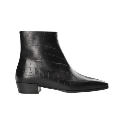 Copenhagen Studios zwart croco CPH293 dames enkellaarsje