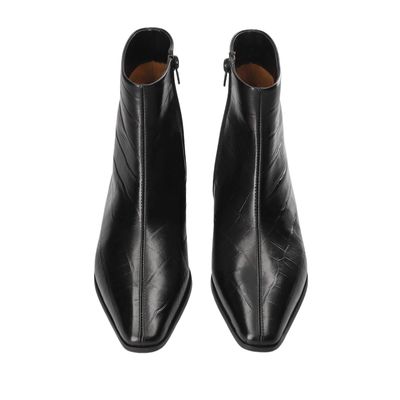 Copenhagen Studios zwart croco CPH293 dames enkellaarsje