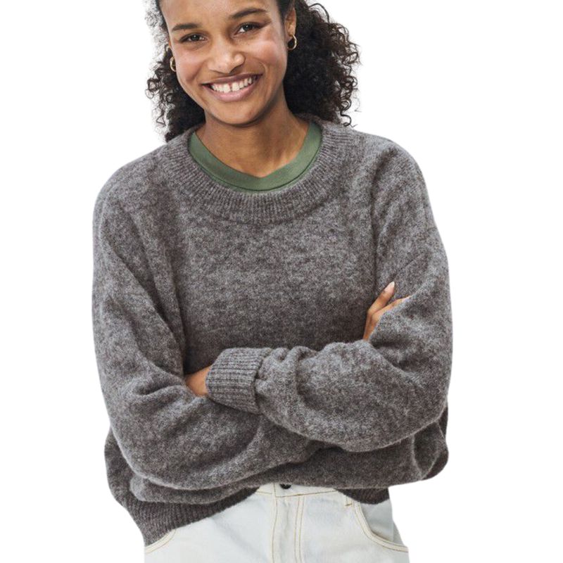 American Vintage donkergrijs Vitow dames trui