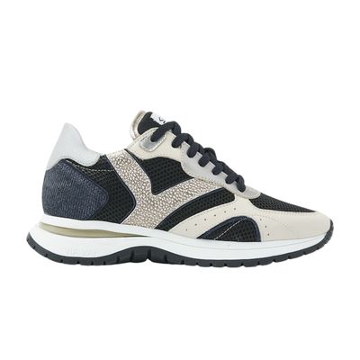 Via Vai taupe zwart Usher Elliot dames sneaker