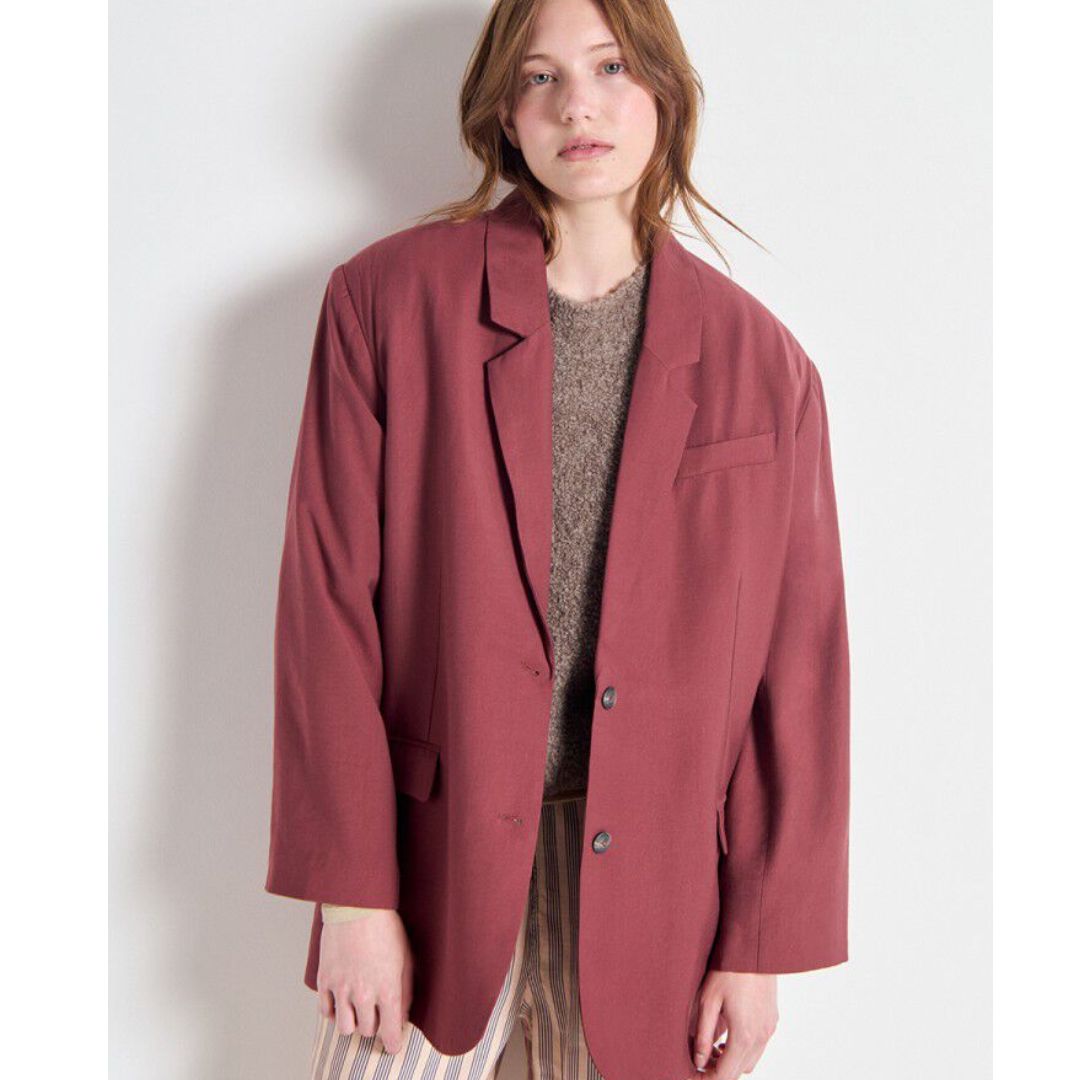 American Vintage bordeaux Lanow damesblazer