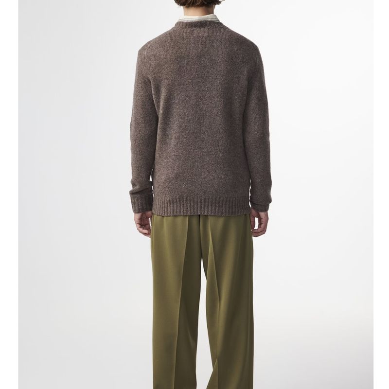 NN07 bruin Lee 6598 heren wool sweater