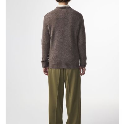 NN07 bruin Lee 6598 heren wool sweater