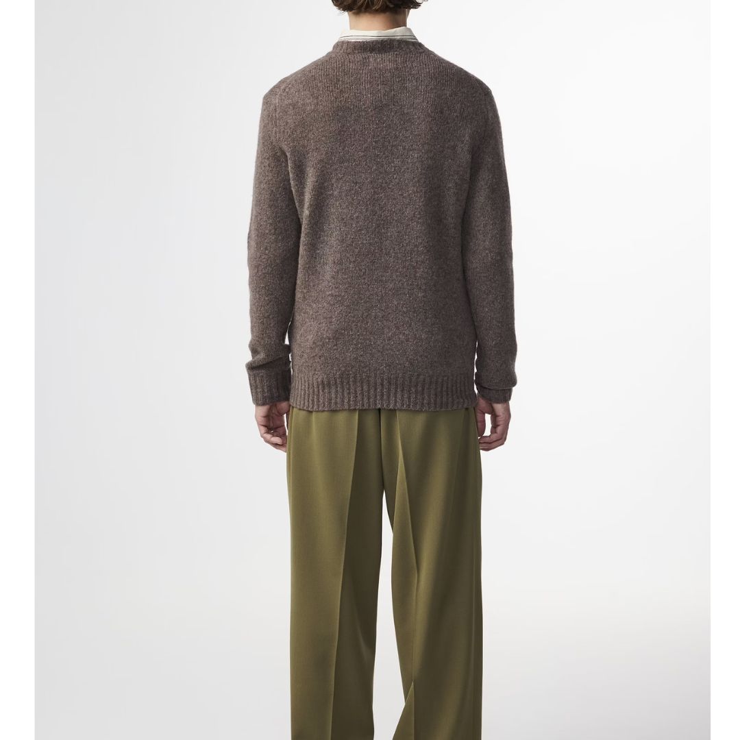 NN07 bruin Lee 6598 heren wool sweater NN07 bruin Lee 6598 heren wool sweater