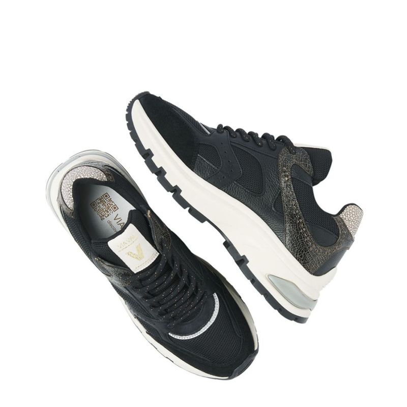 Via Vai zwart Liz Curtis dames sneaker