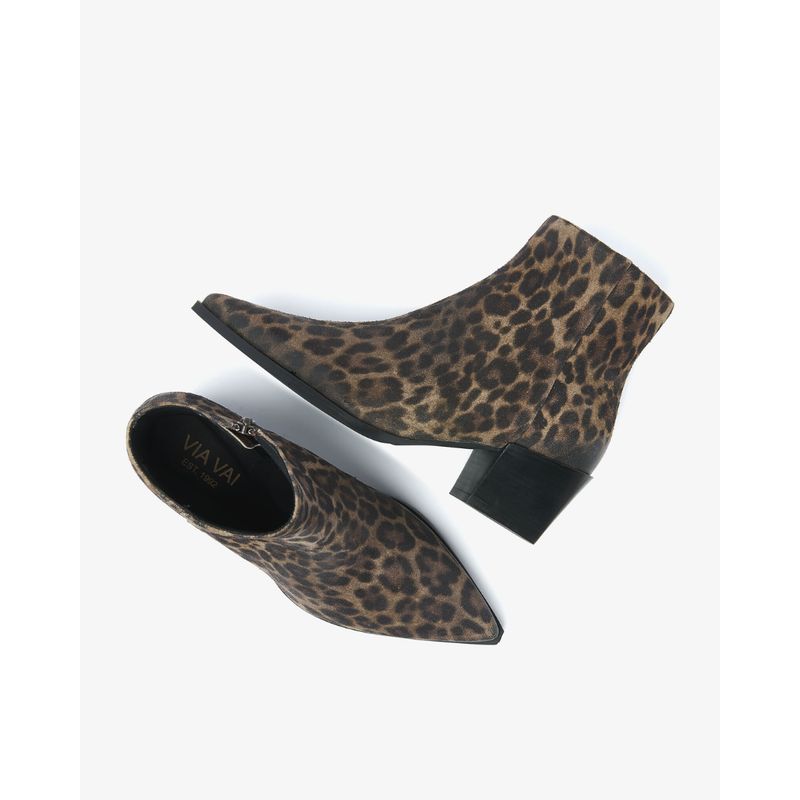 Via Vai leopard Kate Malina dames enkellaarsje