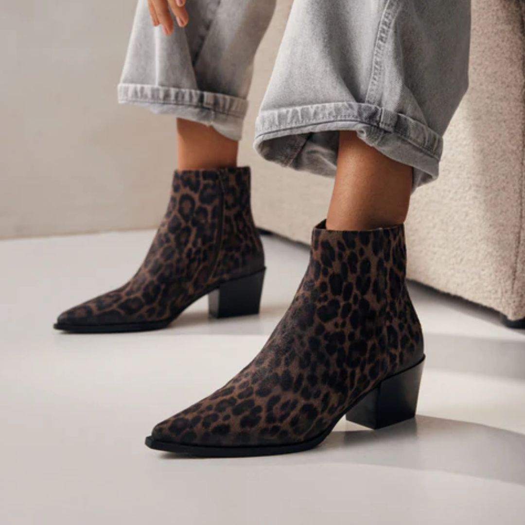 Via Vai leopard Kate Malina dames enkellaarsje