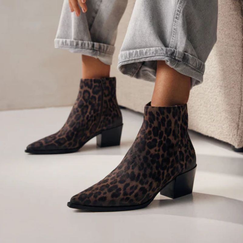 Via Vai leopard Kate Malina dames enkellaarsje