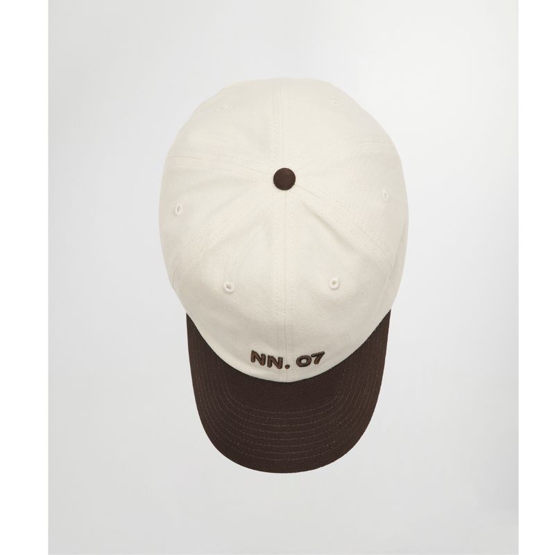 NN07 bruin beige Logo heren cap 9041