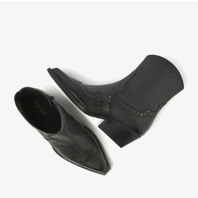 Via Vai zwart studs Do Felix dames enkellaarsje