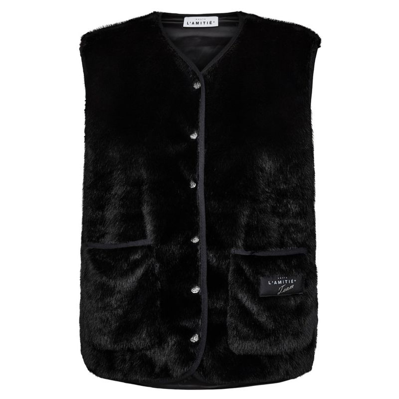 Haute L’Amitié zwart new fur dames tech vest